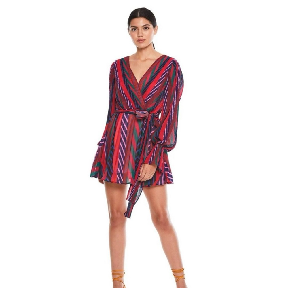 Elegant Multicolor Long Sleeve Dress